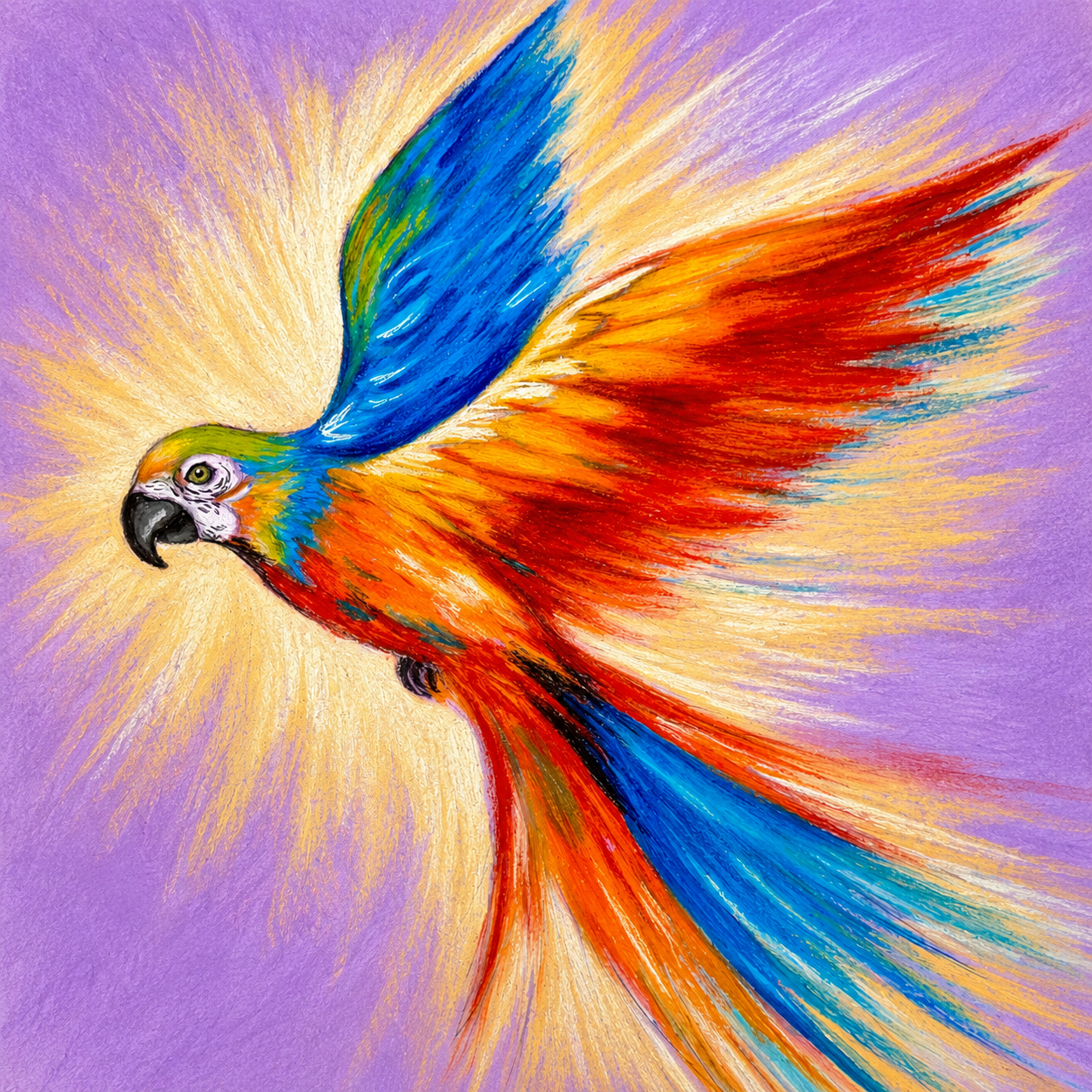 Papagal pastel